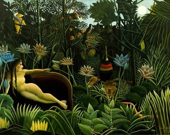 Henri Rousseau: The Dream. Fine Art Print/Poster (00559)