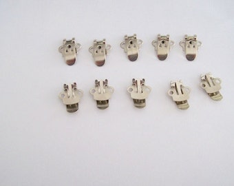 Shoe Clips silver clips for shoe embellishments pack of 10 NEW