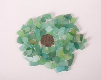 Genuine sea glass 40 pieces of natural light by Seaglassetsy