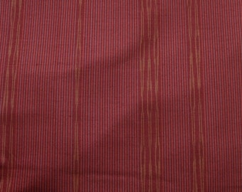 Vintage Japanese Silk Kimono Fabric Tsumugi Stripes