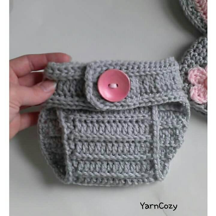 Baby Bunny Hat Baby Bunny Costume Woodland Baby by YarnCozy