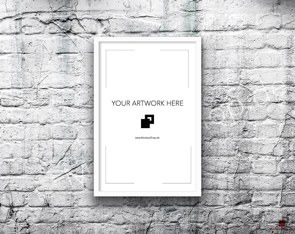 Download 11x17 Vertical Digital WHITE FRAME MOCKUP Styled Photography