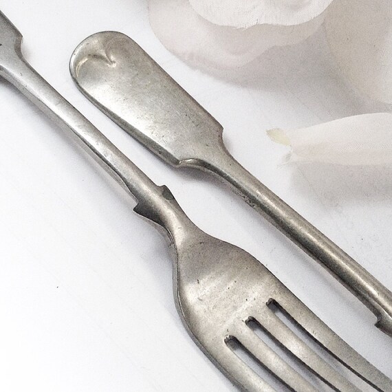 Antique Silver Fork Nickel Silver Forks Daniel & Arter
