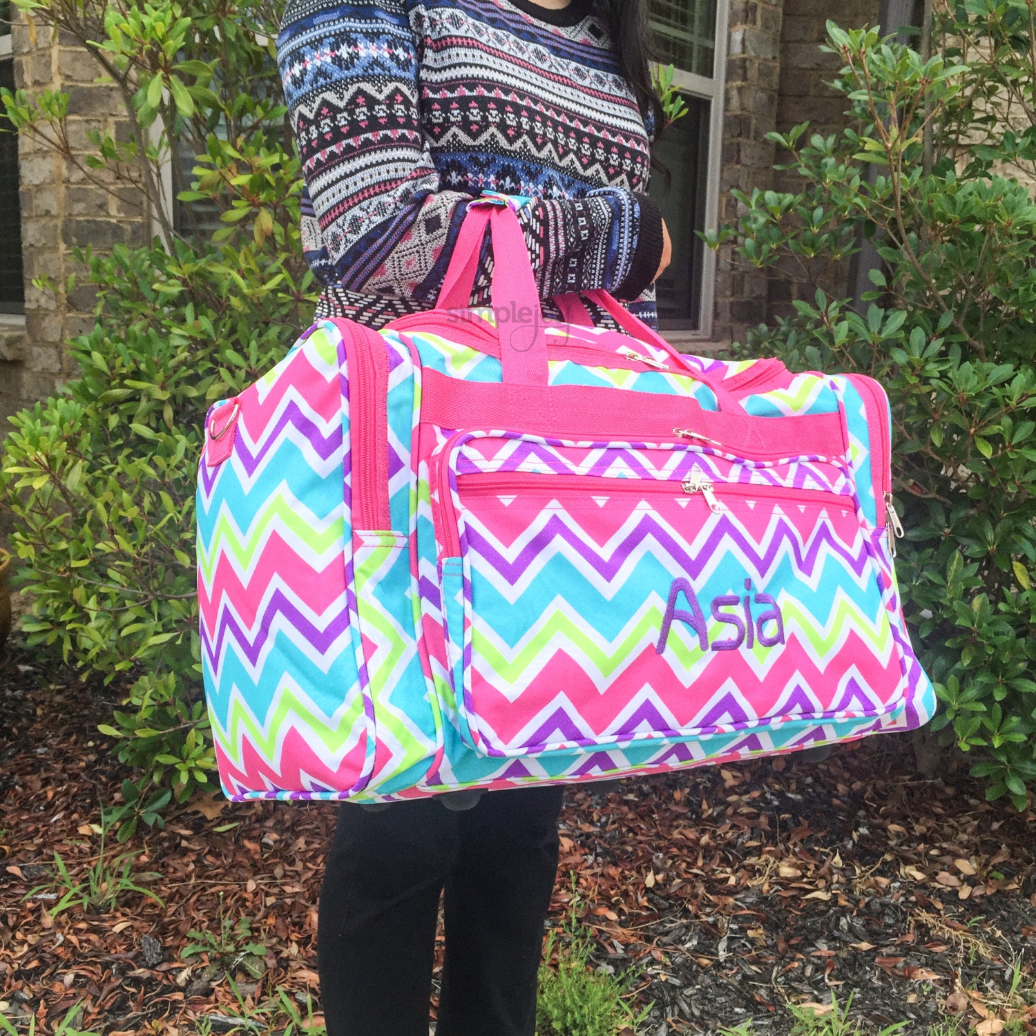 Rainbow Duffle Bag Multicolor DUFFLE Bag Women Duffle Bag