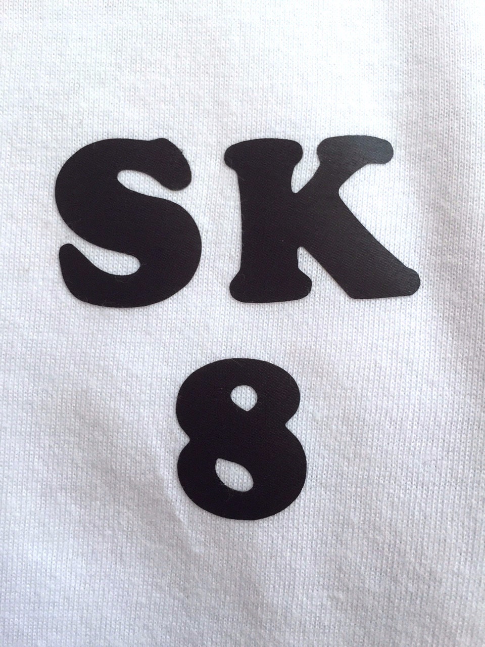 Ironon Letters and Numbers great for Uniform and Sports Kits