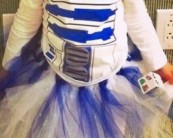 DIGITAL adult/child R2D2 shirt iron-on