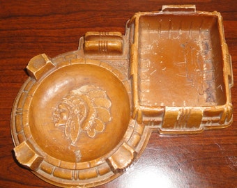 Vintage Indian Chief Ashtray