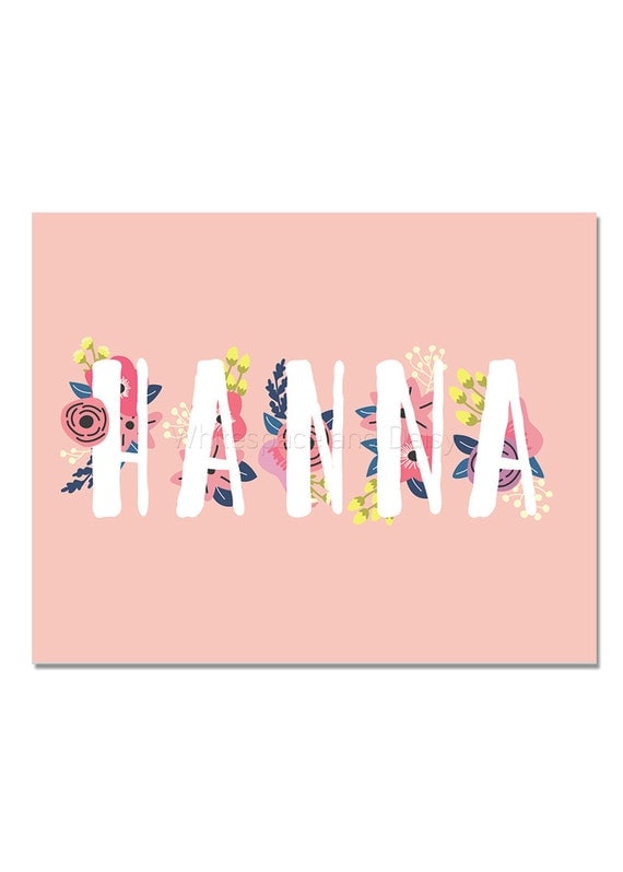 Hanna Personalized Name Sign Party Decorations Adult Party