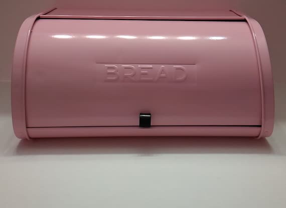 Vintage Aluminum Candy Pink Enamel Bread Box By Lovespastel