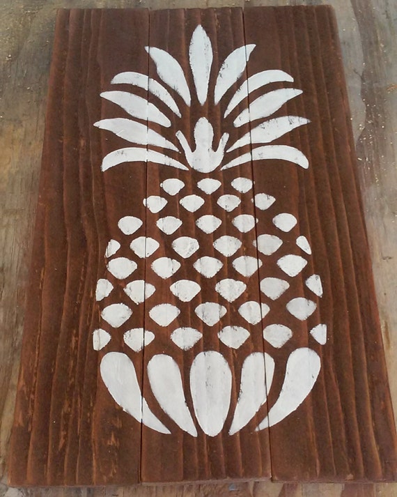 pineapple pineapple sign wood sign welcome sign pineapple