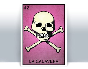 La Campana Loteria Card The Bell Lottery Art Print Poster