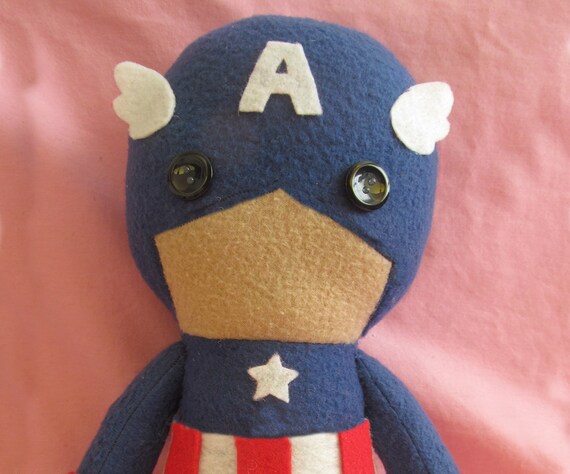 captain america stuffed doll