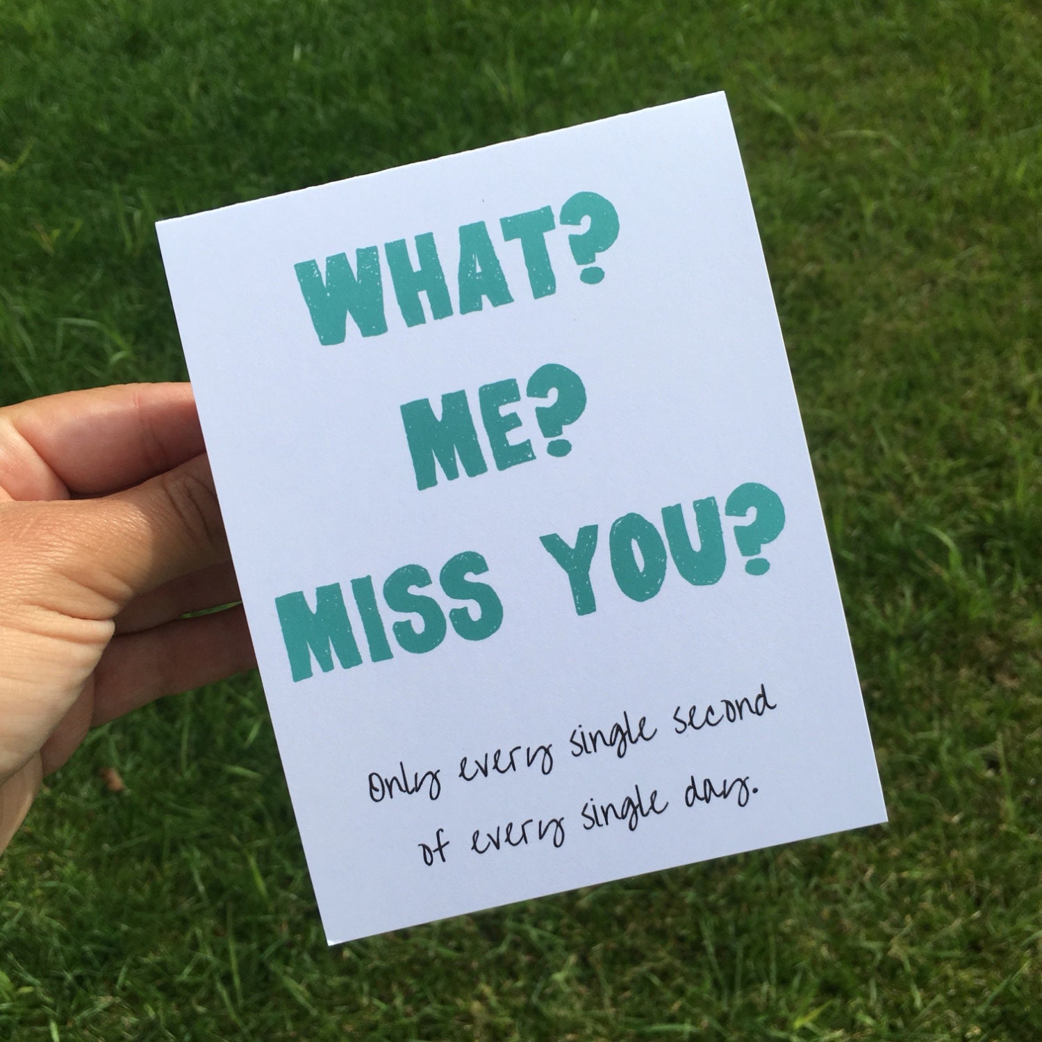 Funny I Miss You Card Funny Greeting Card Funny Long