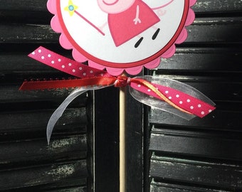 Peppa Pig Cake Topper-Centerpiece-Smash Cake Topper-Dessert Table-Photo Prop-Peppa Pig Birthday-Peppa Pig Baby Shower