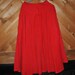 Skirt RED WOMAN'S Vintage Toff's Ankle/or Floor Length Cotton fine Courdroy
