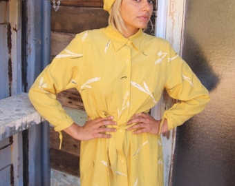 Square Silk Scarf. 1m Yellow Silk Scarf Shawl.