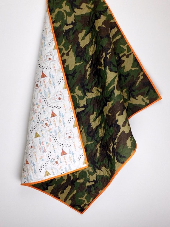 Camo Quilt camouflage Kid Quilt camouflage baby Quilt