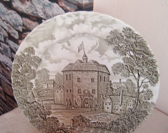Vintage Porcelain Plate Shakespeares Country by Ridgway, Staffordshire England