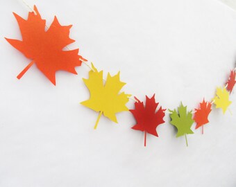 Fall Banner, Leaf Banner, Fall Mantle Decor, Fall Wedding Decor, Falling In Love, Fall In Love, Fall Photo Prop, Fall Garland, Leaf Garland