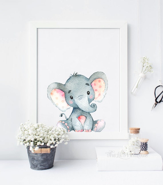 Elephant Print Elephant Art Elephant Printable Nursery