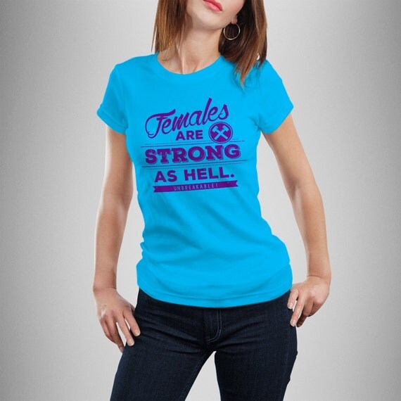 Unbreakable Kimmy Schmidt "Females Are Strong as Hell" Women's T-Shirt