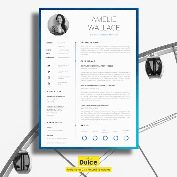 modern 2 page cv template word free download modern 2 page cv template word free download
