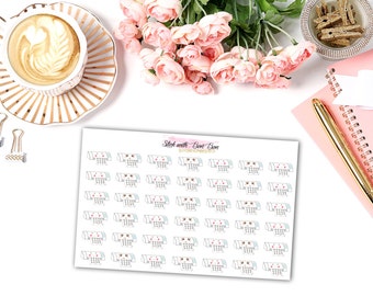 Kawaii Cameo Cutter kiss-cut planner stickers || Erin Condren Life Planner, Kikki K, Plum Paper Planner