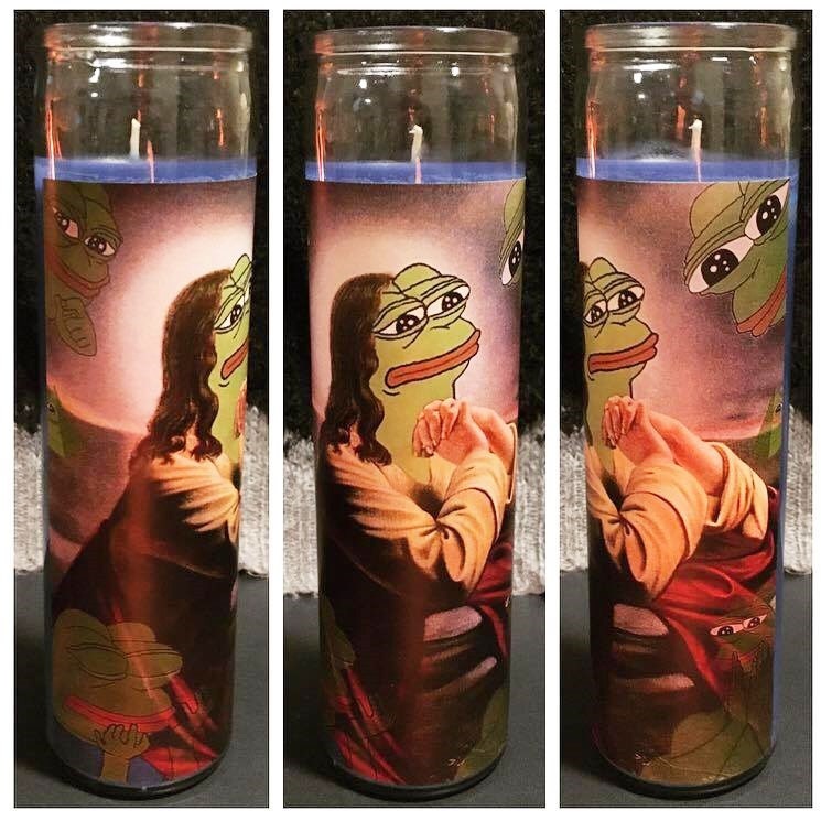 Pepe Frog Prayer Candle Free Shipping US
