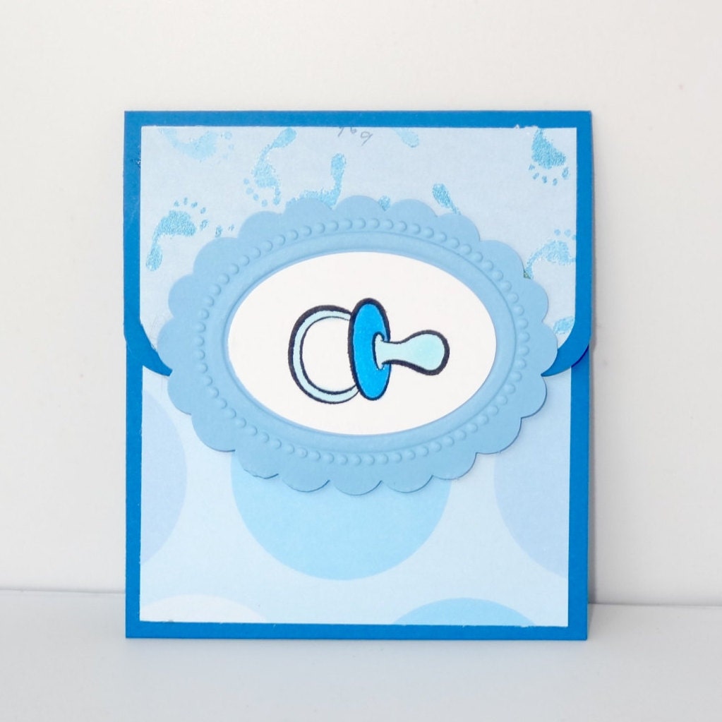 New Baby Gift Card Holder Baby Shower Gift Card by Nuts4Stampin