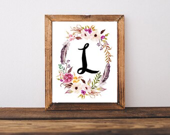 Initial Wall Art initial wall decor | etsy Initial Wall Art initial wall decor | etsy
