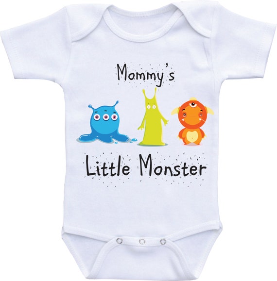 Mommys Little Monster Funny Baby Onesie Funny baby clothes