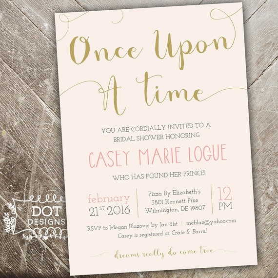 Once Upon A Time Wedding Invitations 6