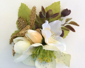 Handmade Seasonal Christmas Flower Hair Clip