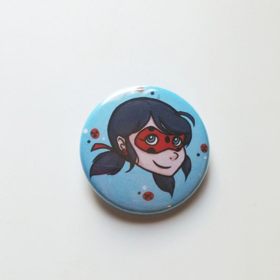 Miraculous Ladybug Button by AkumaRam on Etsy