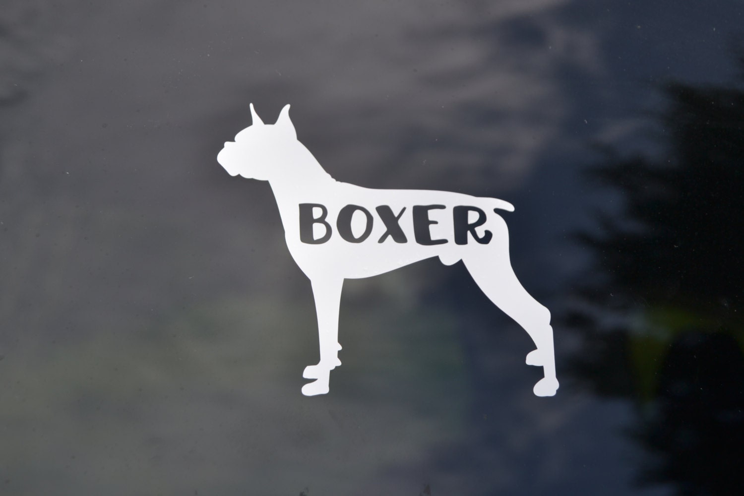 Boxer Decal Boxer Sticker Boxer Car Decal Boxer Gift