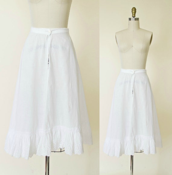victorian skirt white