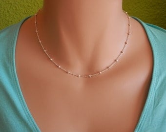 Sterling silver choker necklace layering choker thin necklace statement choker dainty choker delicate choker delicate silver choker layer