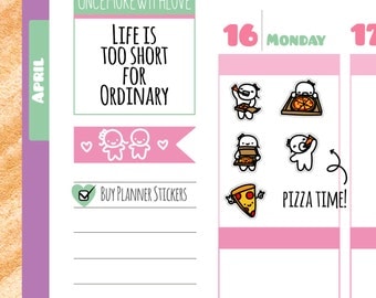 Munchkins - Pizza Time Planner Stickers (M168)