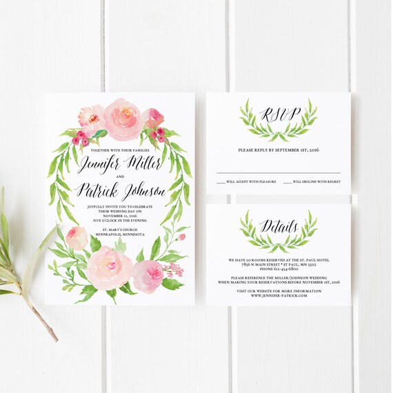 Free Boho Wedding Invitation Templates 9