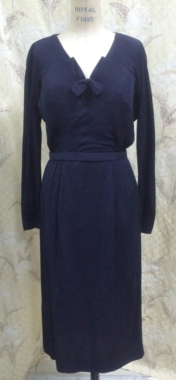 RESERVED FOR Lubna. Vintage 1950s Midnight Blue Paul Parnes