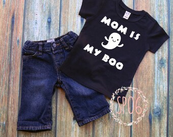 mom is my boo,toddler halloween shirt,halloween shirt,first halloween,boys halloween,girls halloween,halloween costume,ghost