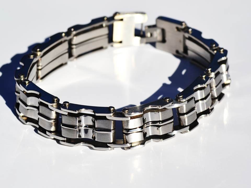 Mens Titanium Bracelet Mens Steel Bracelet Bracelet by KANTILAKI