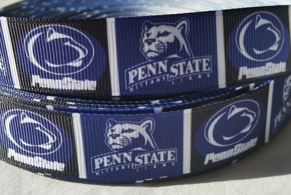 Penn State 7/8 Grosgrain ribbon by the Yard for by RibbonRollers