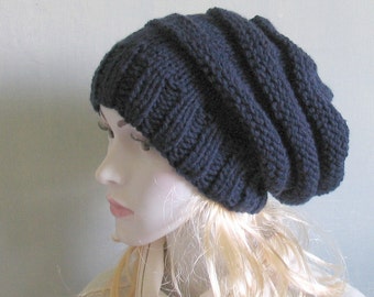 black knit hat womens