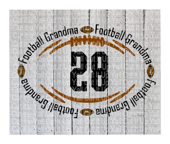 Download Football Grandma Cutting Files Football Monogram by ...