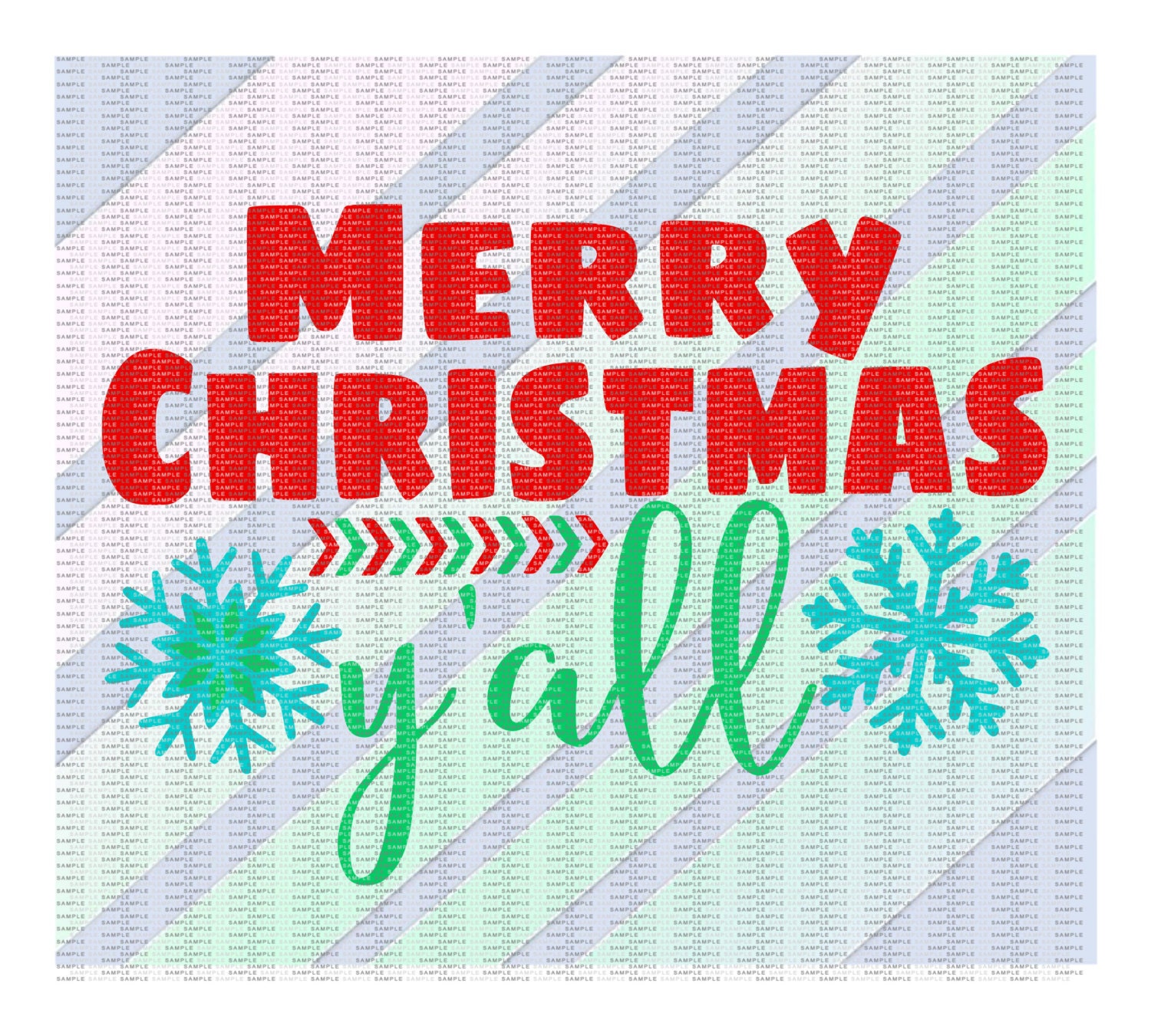 Download Merry Christmas Y'all Svg Christmas Svg Y'all by CutItUpYall