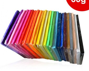 60g Polymer clay in the color you like ,custom colors, baking clay, clay material, clay supply