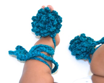 Infant Crib Shoes Baby Barefoot Sandals/Lace Flower Crochet Lace-Up Footless Sandals Baby Gladiators Prop Bundle Deal Sale Pick 3 for 15.99