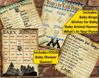Harry Potter Baby Shower Game Pack
