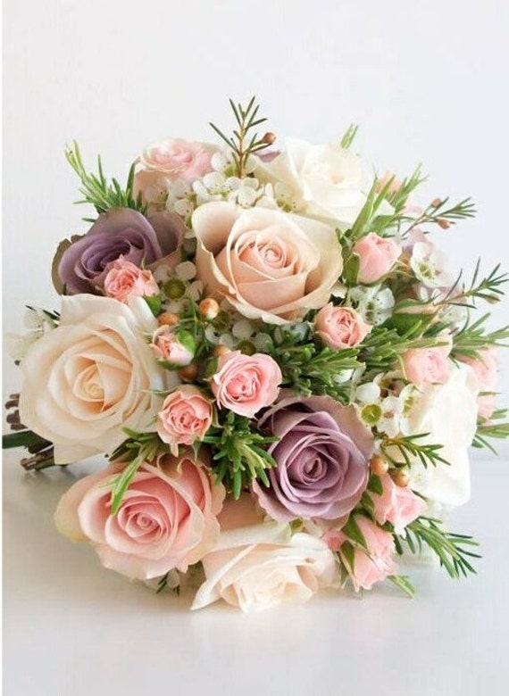 Stunning Bridal Bouquet Of Dusky Pink And By Beautifullybespokegb